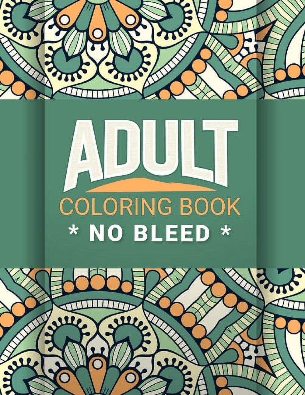 Adult Coloring Book no Bleed: Adult Mandala Animal and Flower, Fun Easy  Inspiration Design and Relaxing Coloring Page (Paperback)